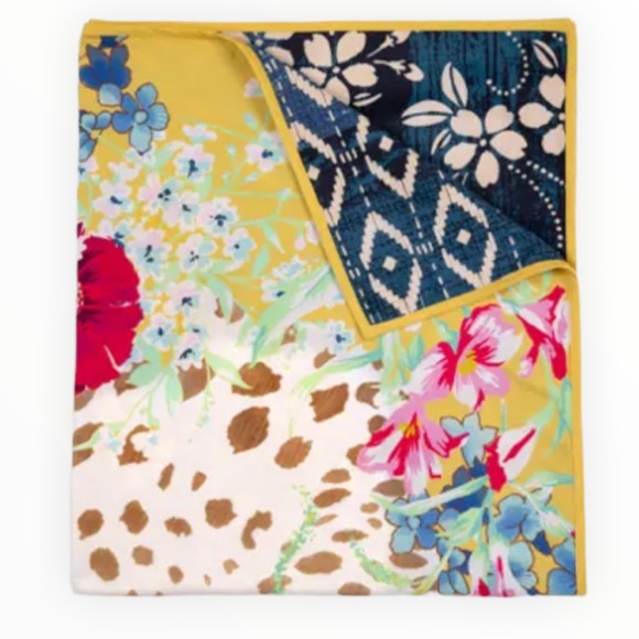 Johnny Was Other Johnny Was Wildflower Beach Towel Yellow Blue